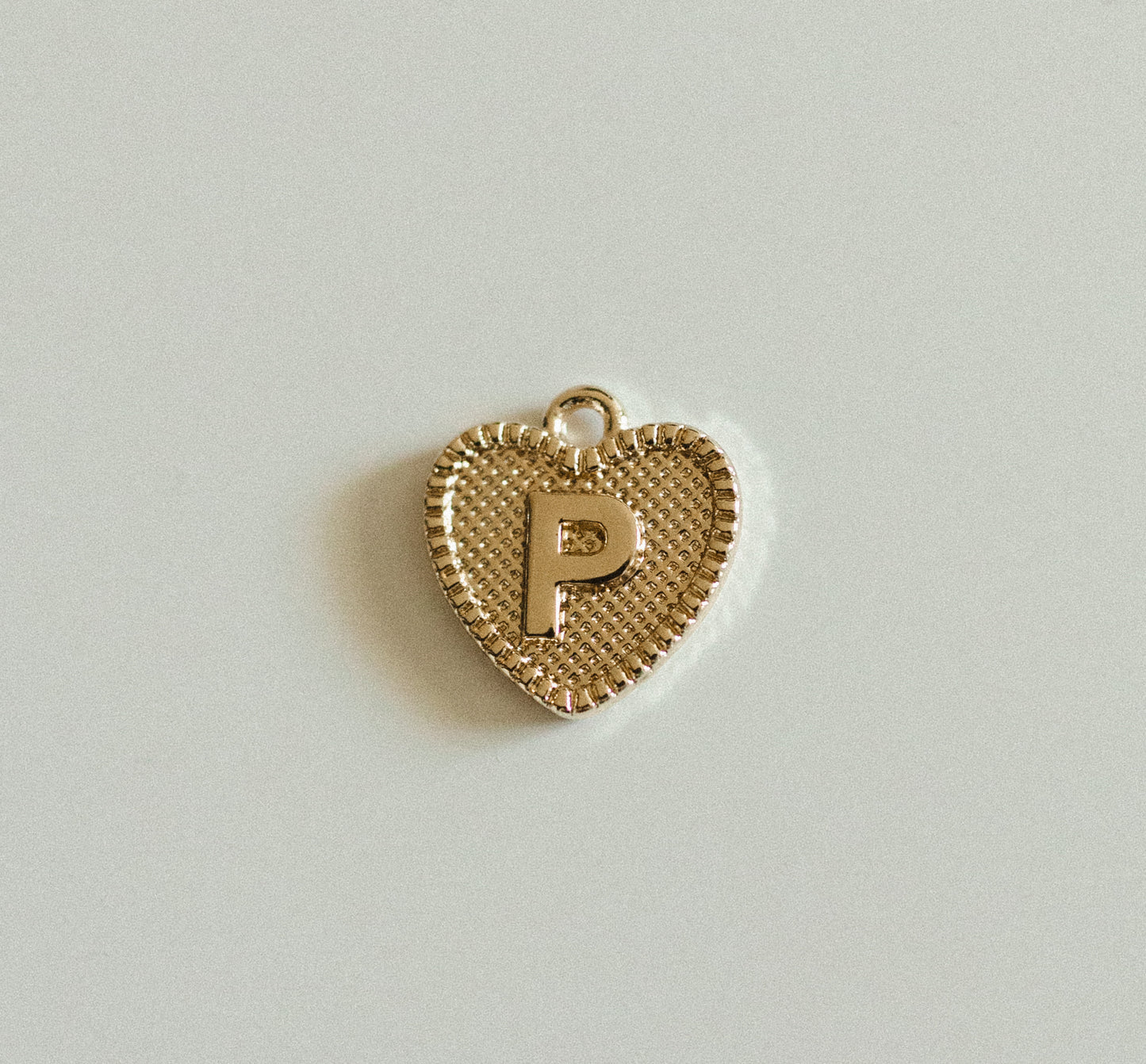 Gold heart letters A-Z