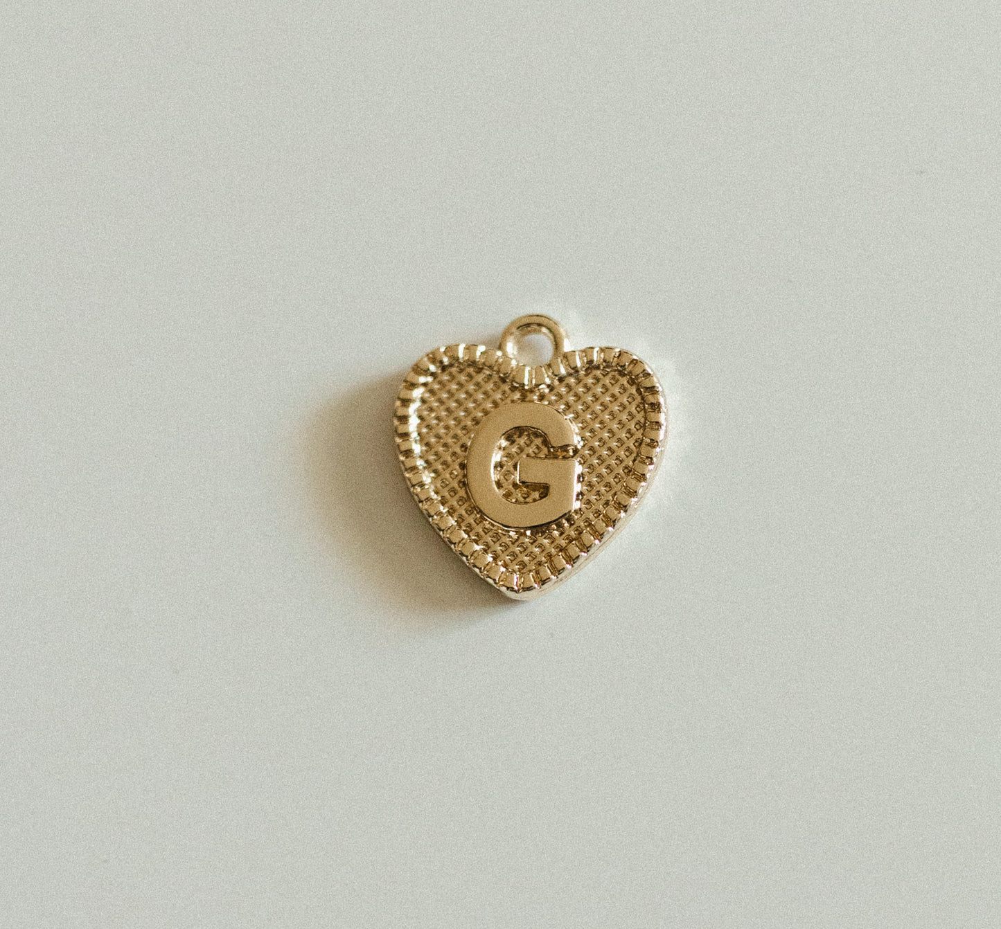 Gold heart letters A-Z