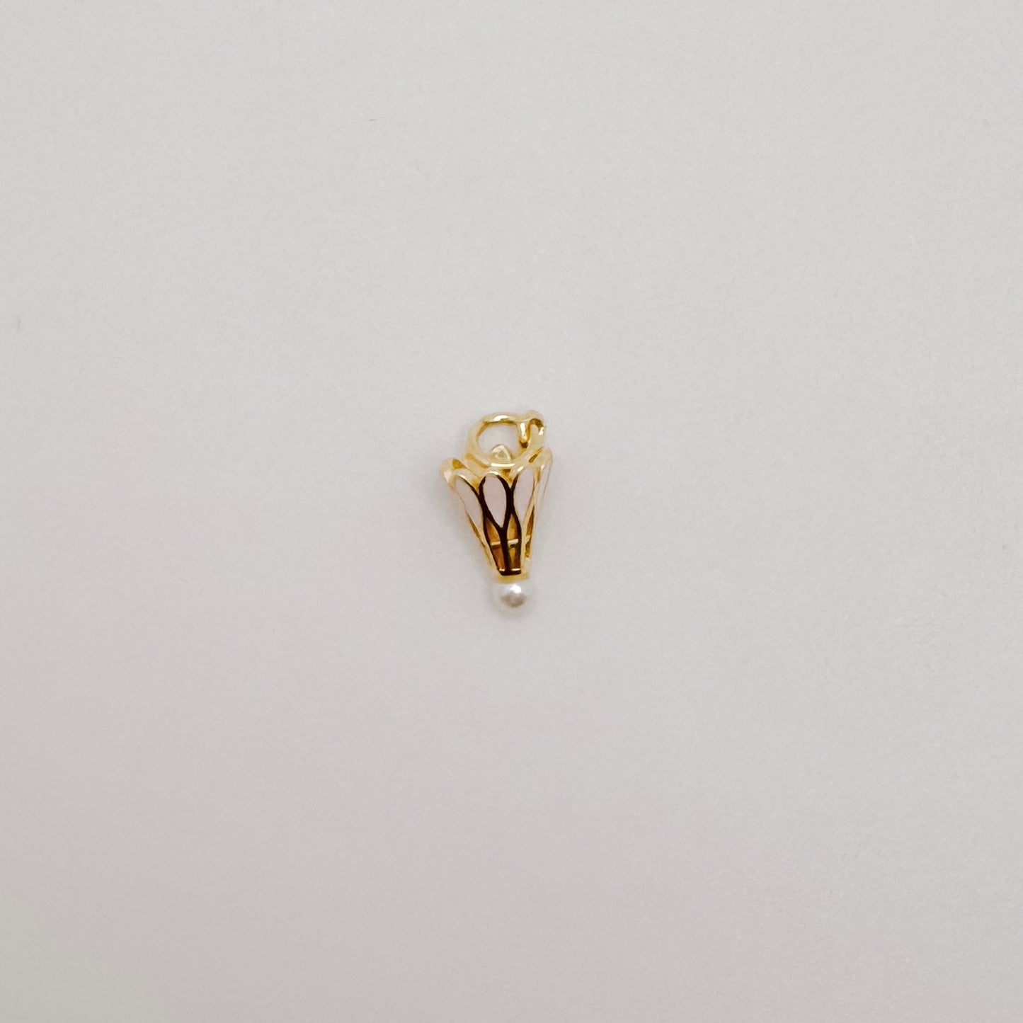 Small gold pink badminton