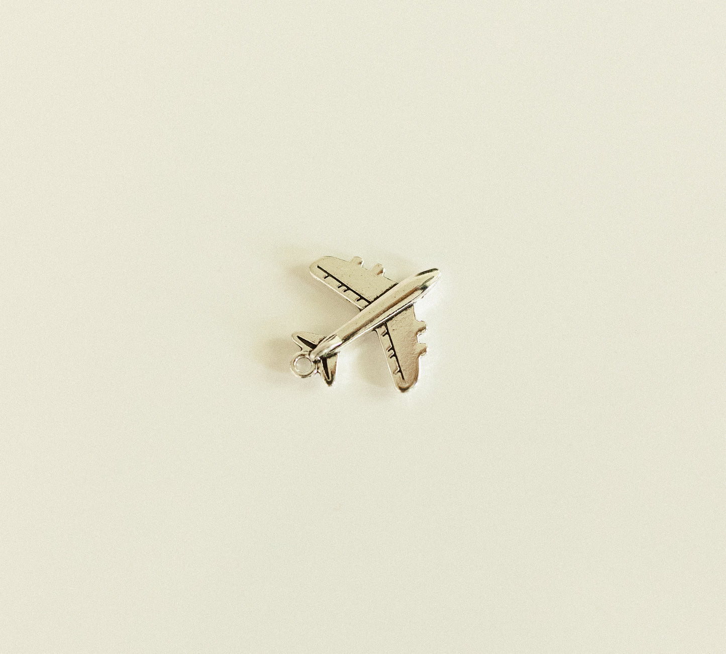Silver airplane