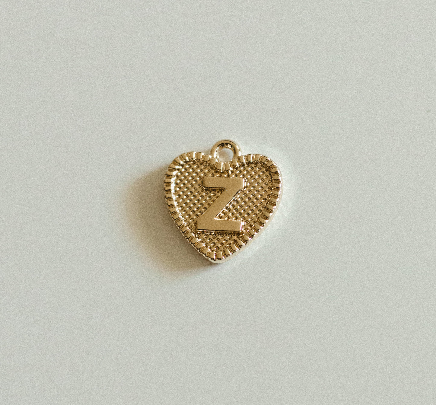 Gold heart letters A-Z