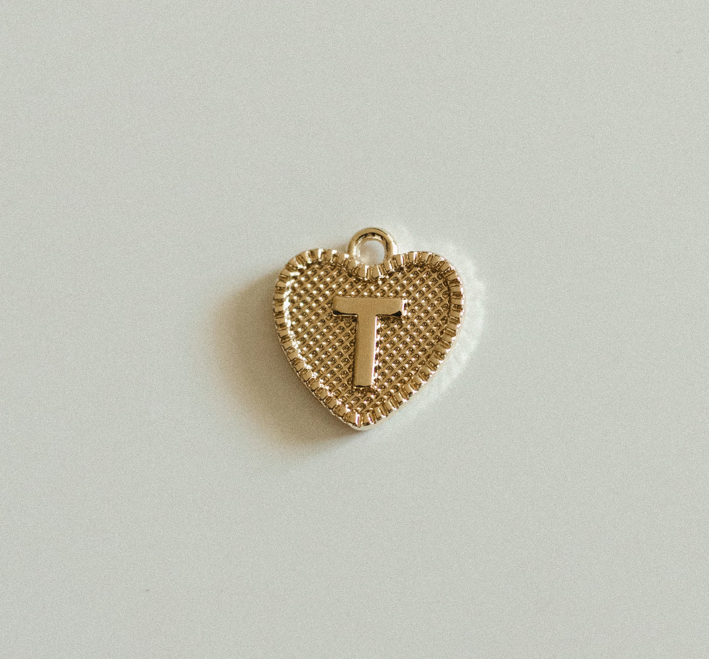 Gold heart letters A-Z