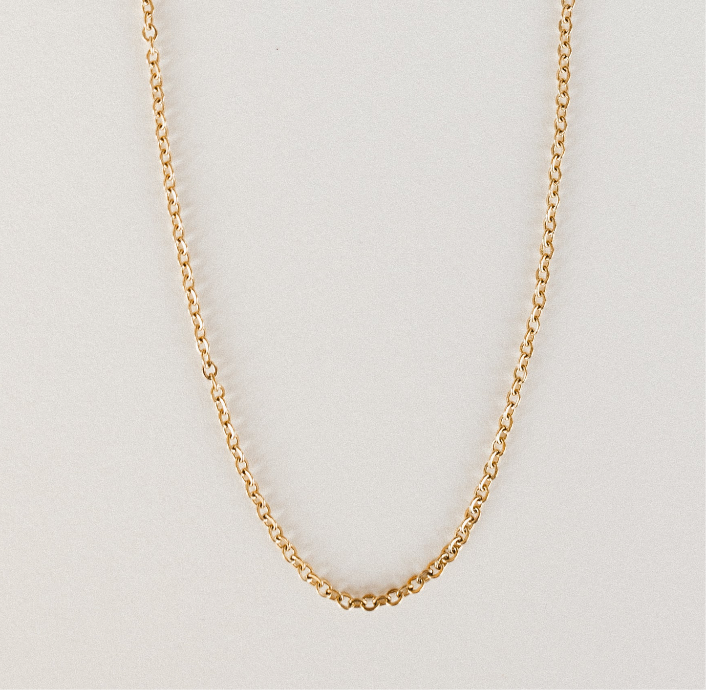 Gold slider necklace