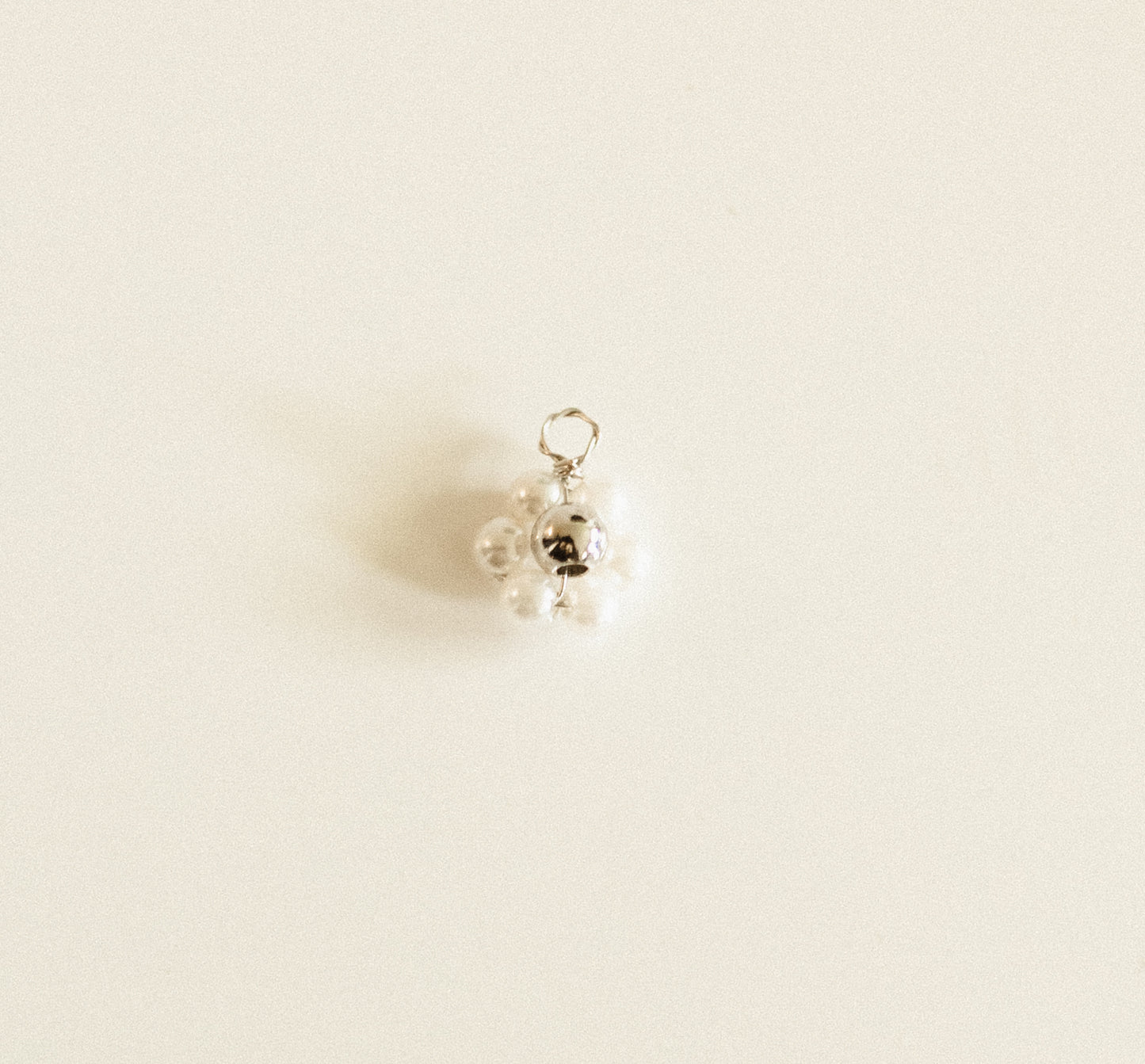 Small Silver pearl flower