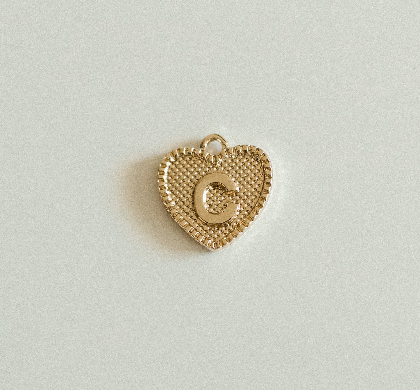Gold heart letters A-Z