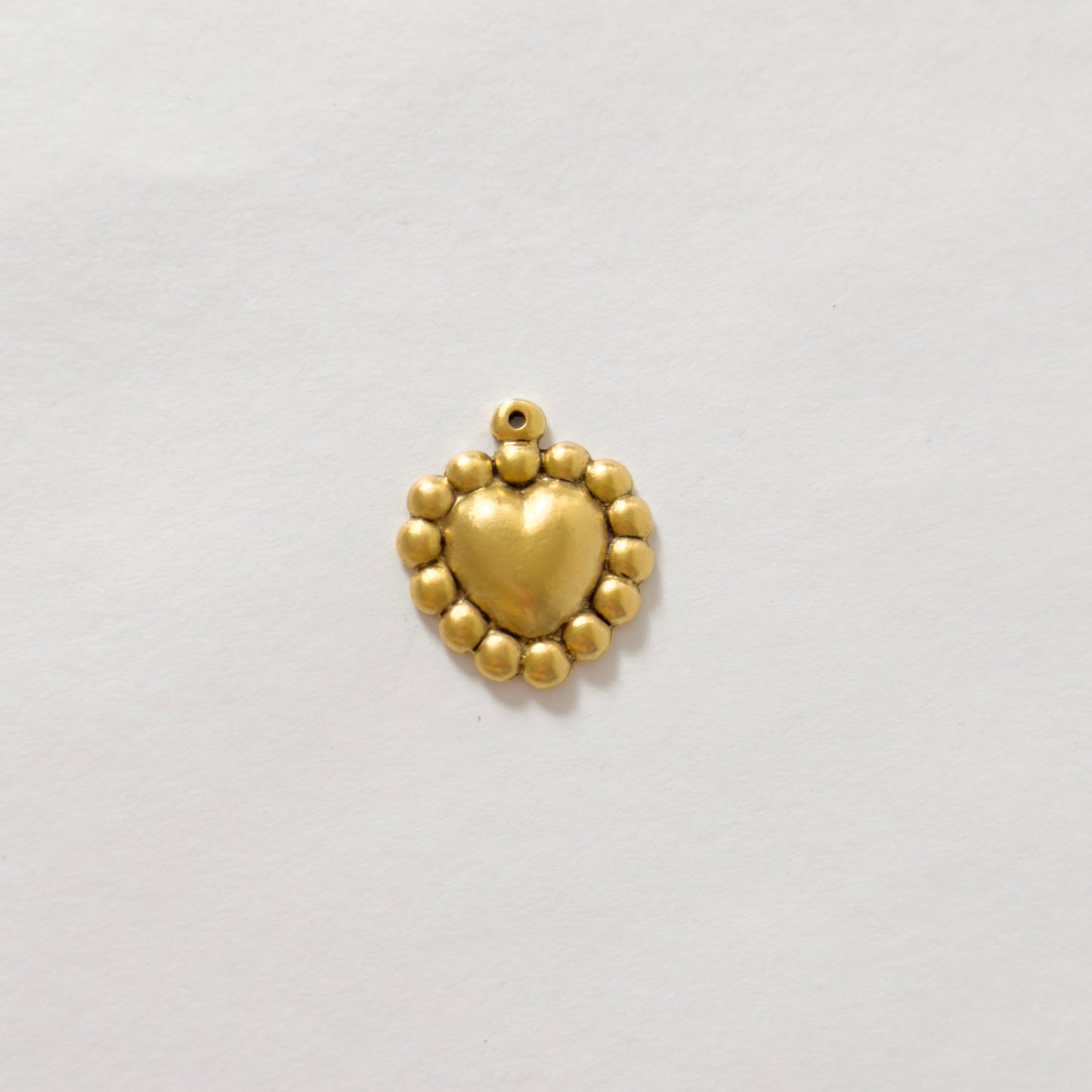 Antique gold bubble heart