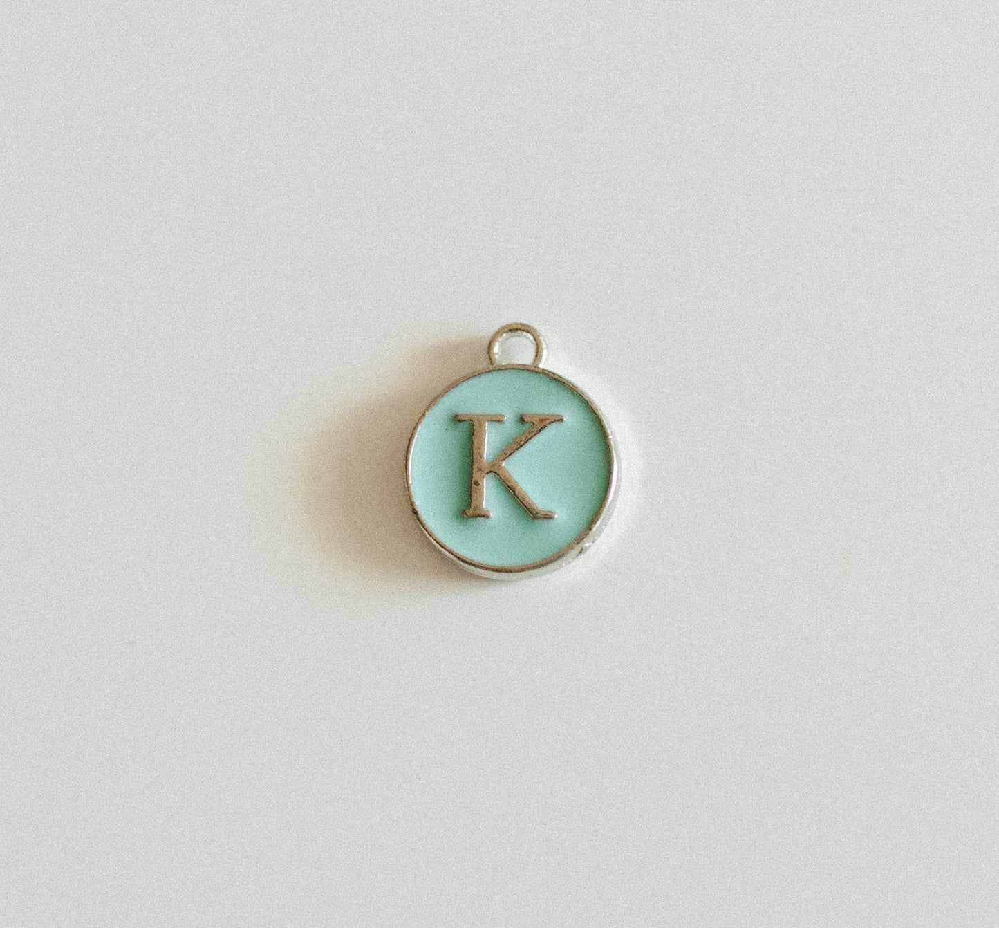 Silver blue circle letters A-Z