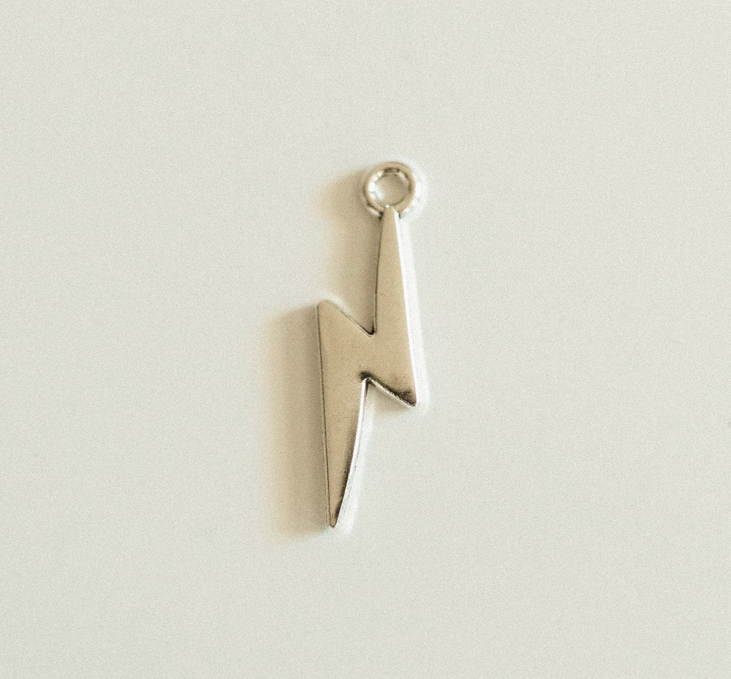Large silver lightning bolt