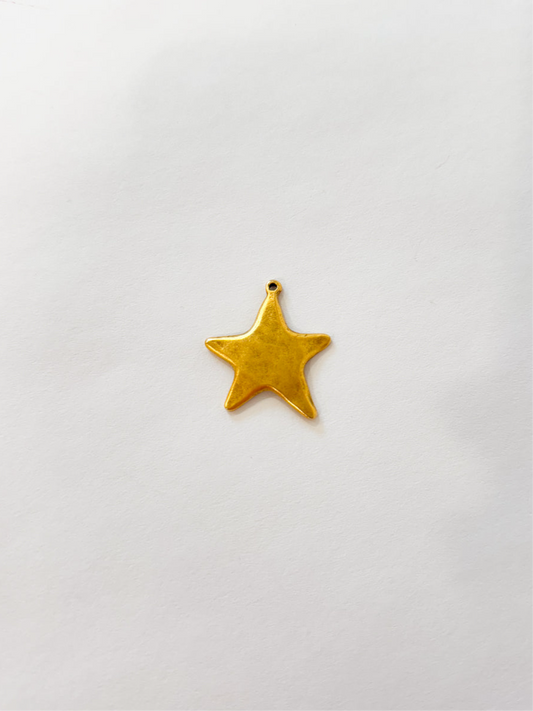 Antique gold medium star