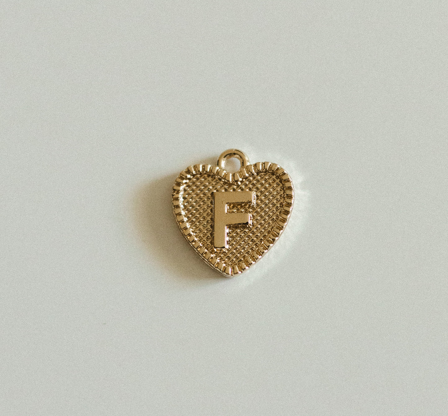 Gold heart letters A-Z