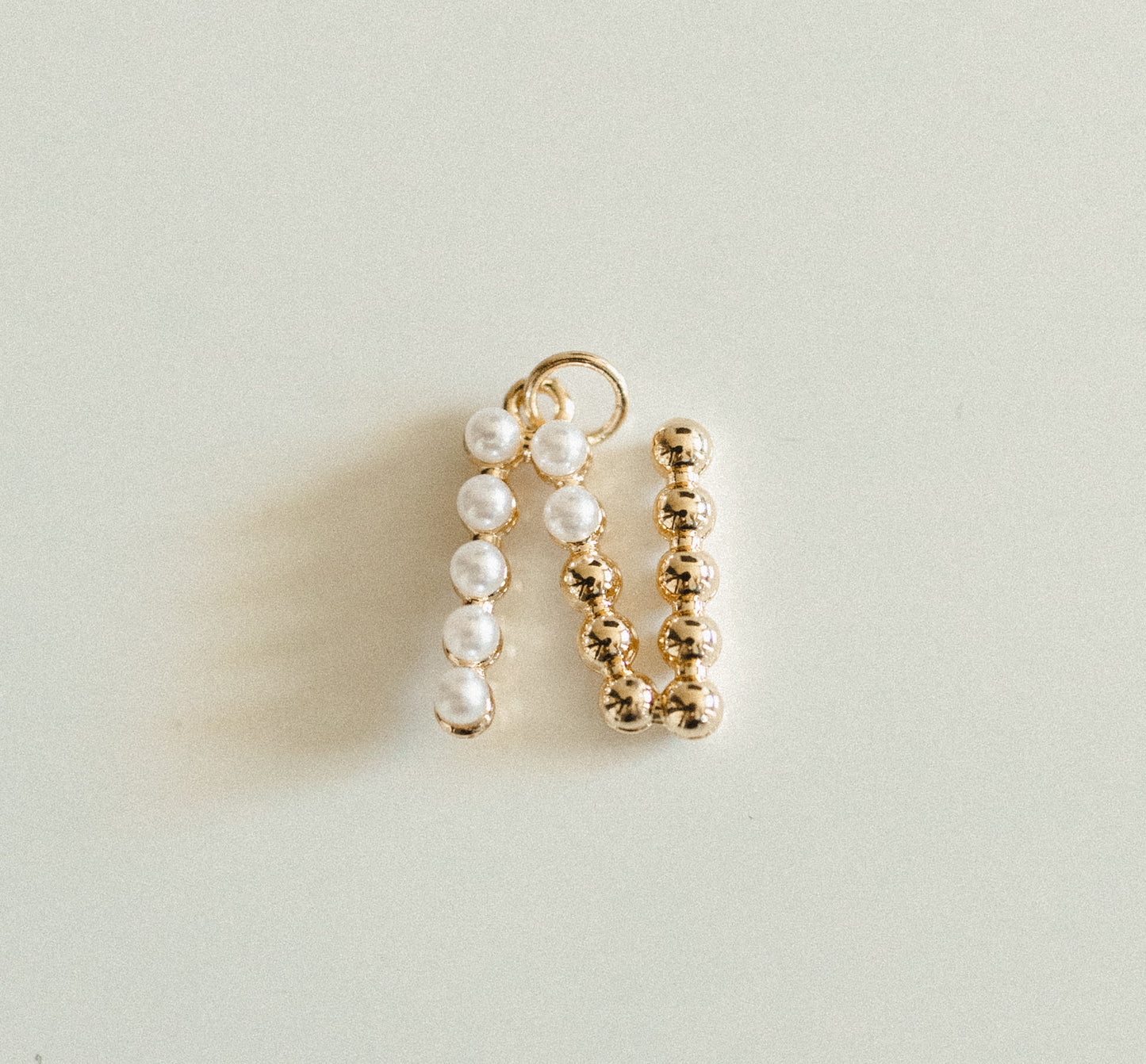 Pearl & gold letters A-Z