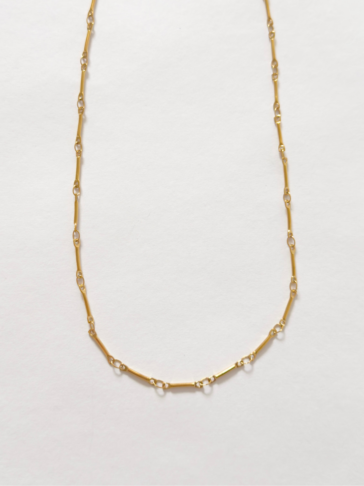 Gold thin bar chain (link or slider)