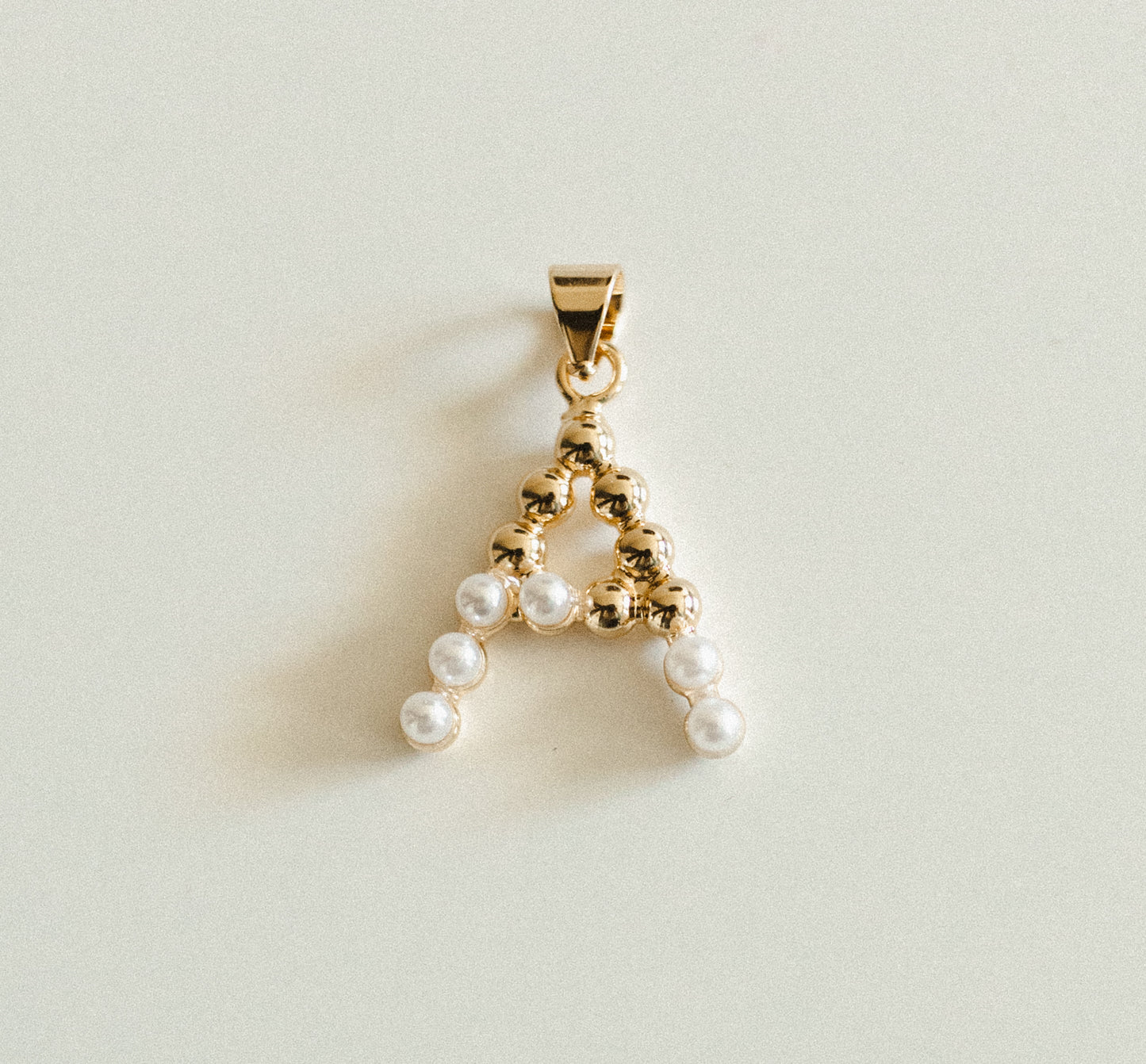 Pearl & gold letters A-Z