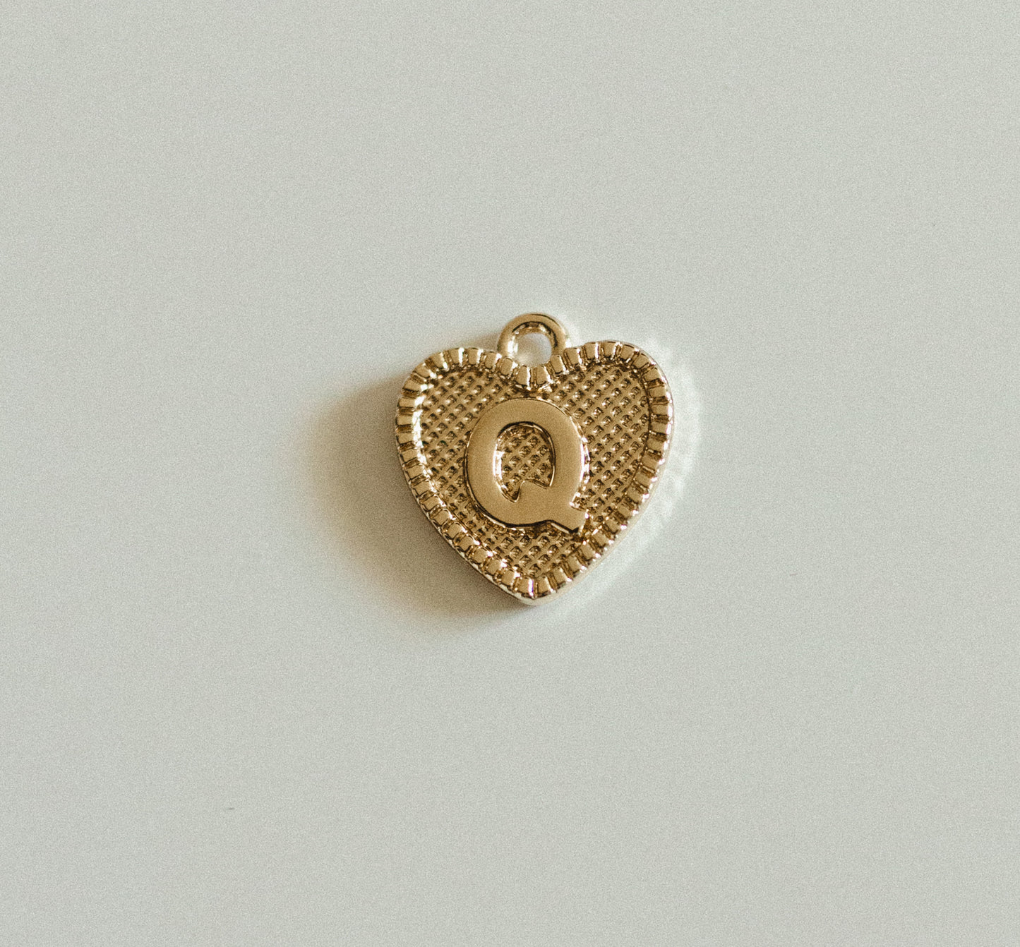 Gold heart letters A-Z