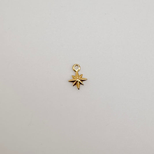 Tiny gold 8 point star