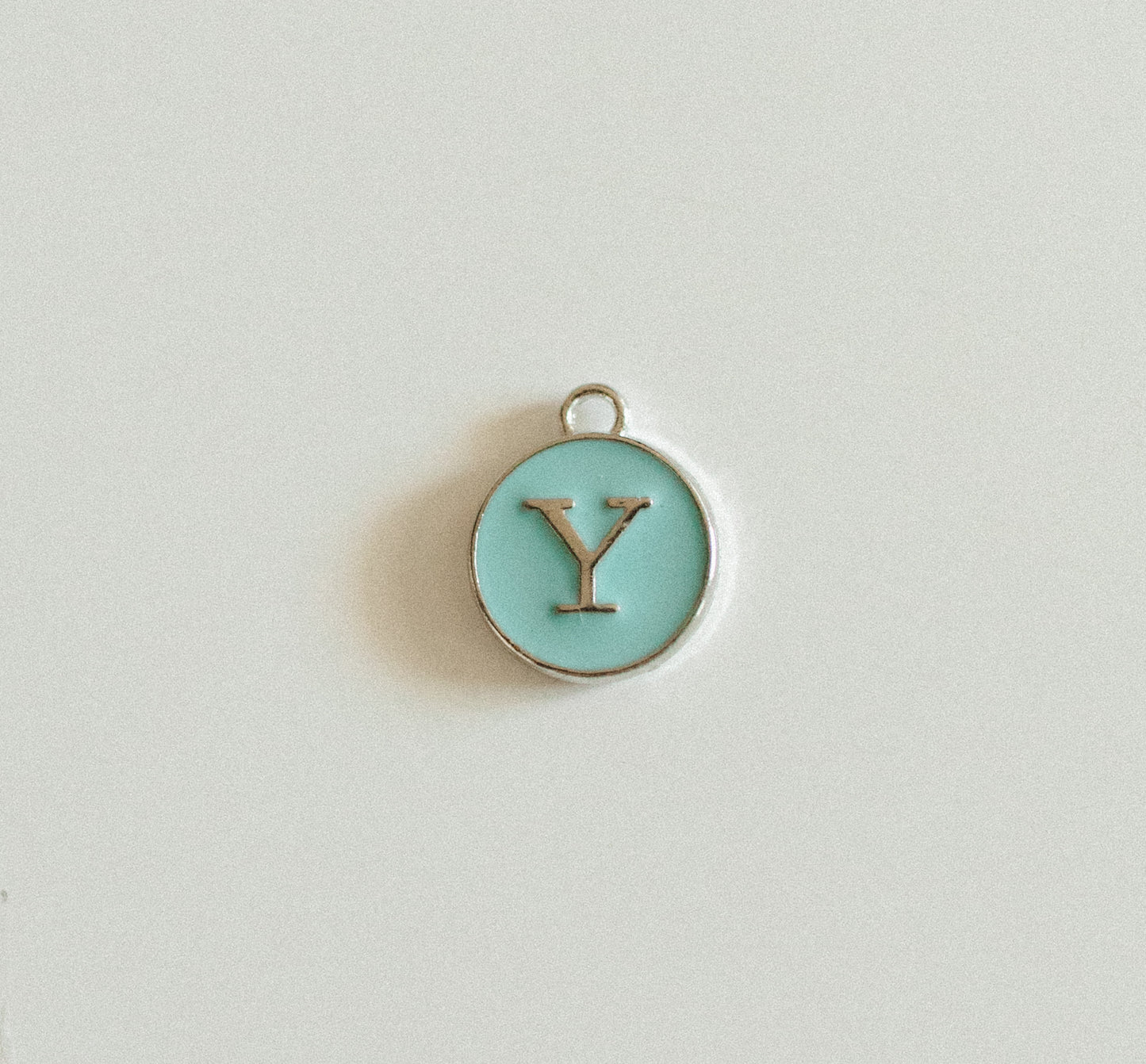 Silver blue circle letters A-Z