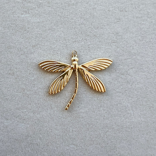 Large gold dragonfly