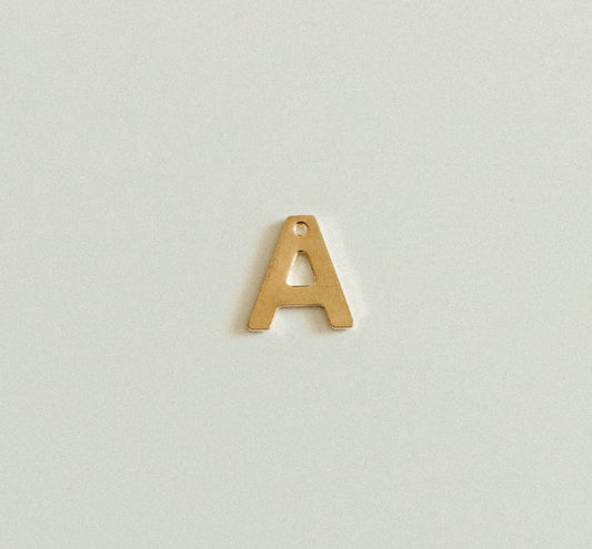 Flat gold letters A-Z