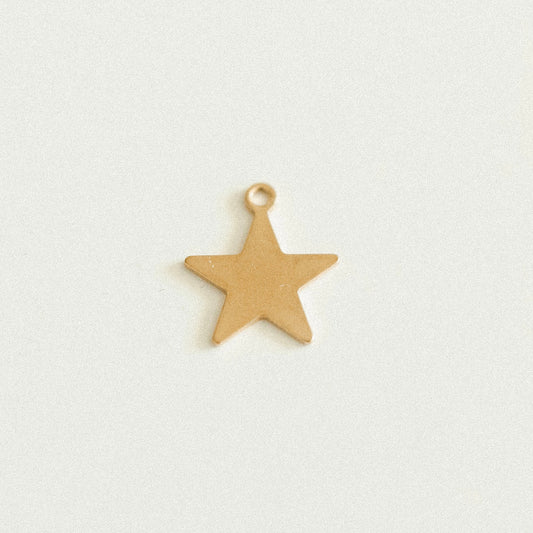 Gold flat star