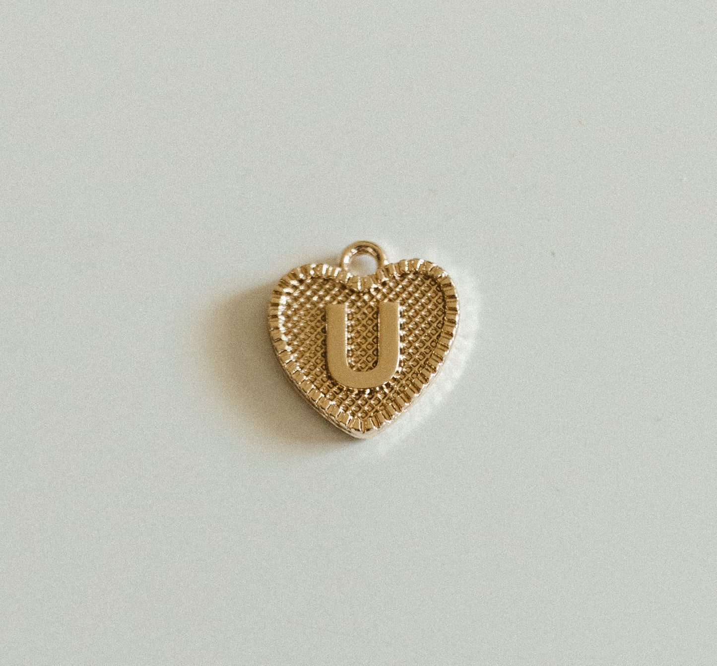 Gold heart letters A-Z