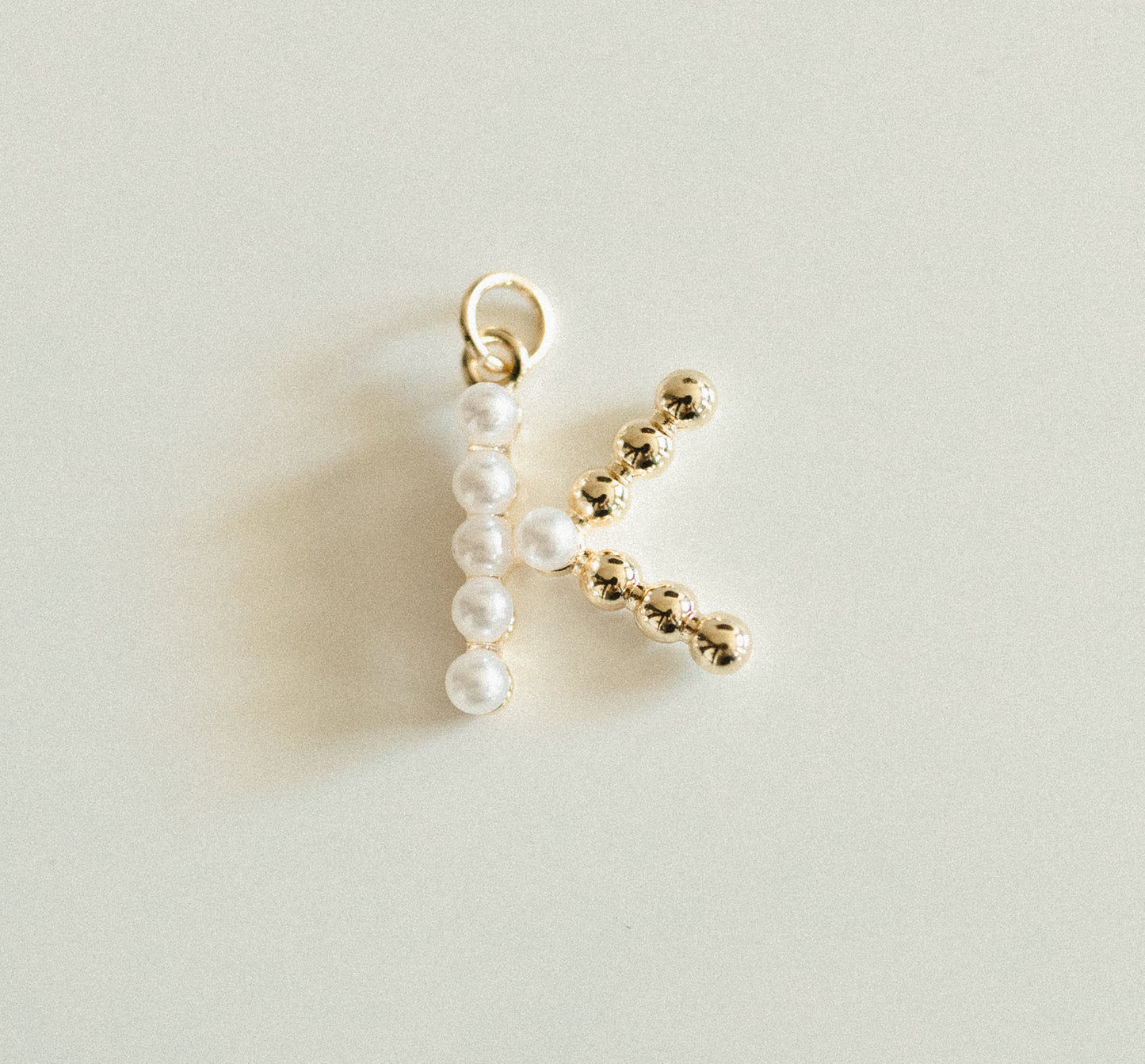 Pearl & gold letters A-Z