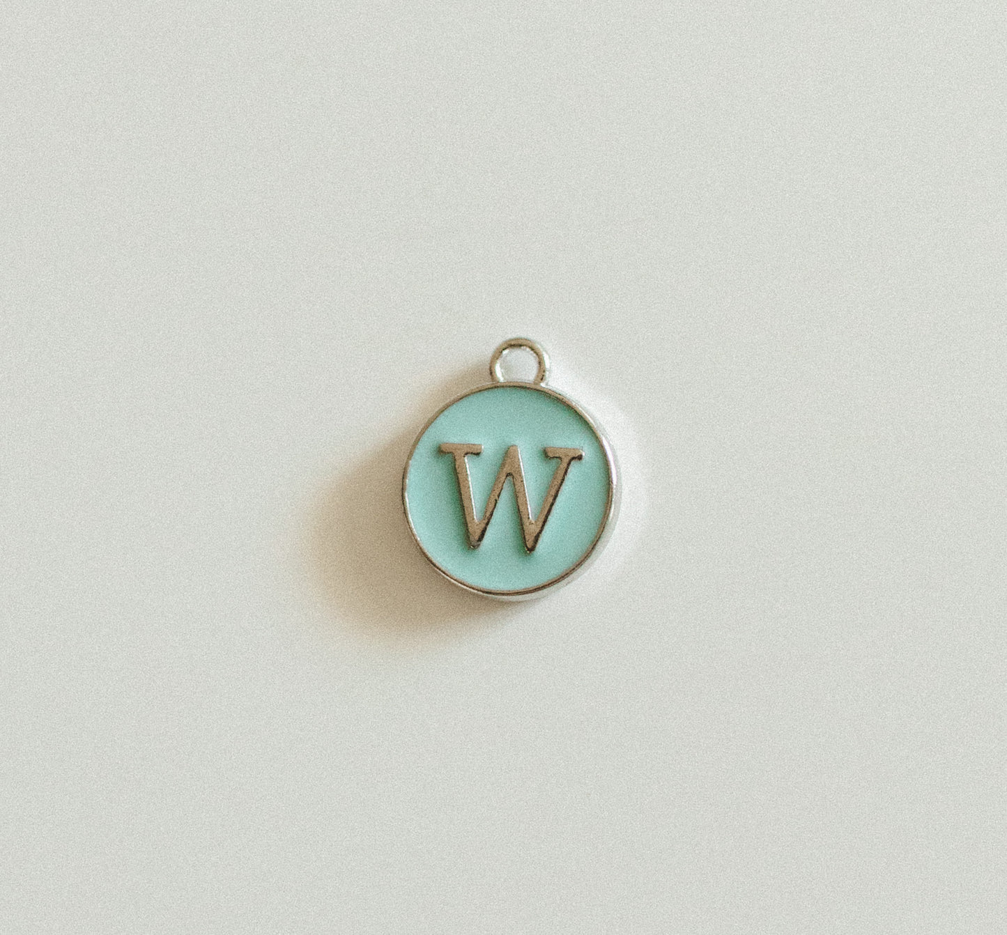 Silver blue circle letters A-Z