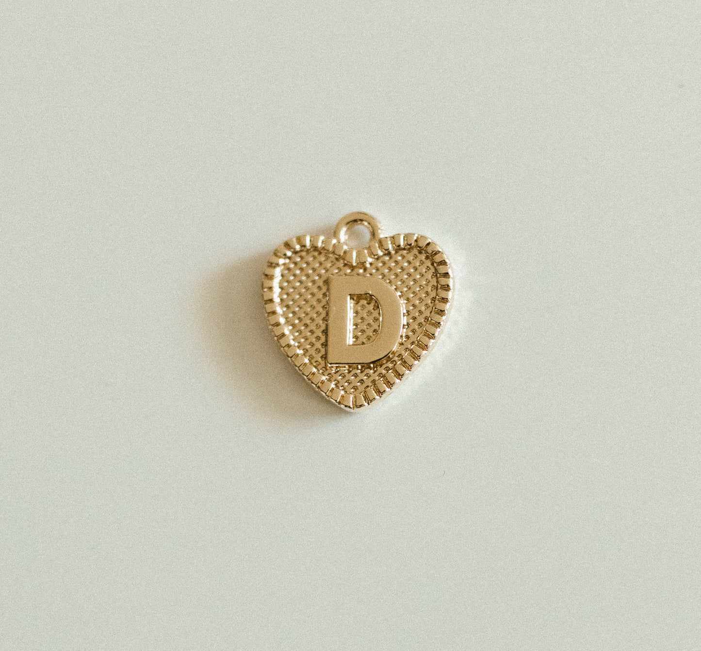 Gold heart letters A-Z