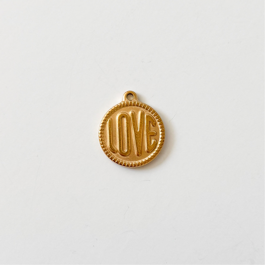 Gold circle love