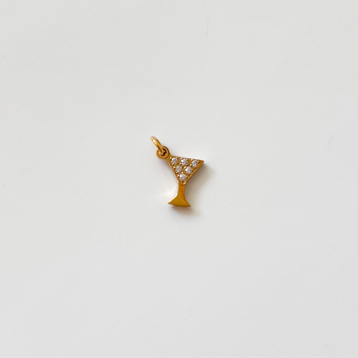 Small gold diamond martini
