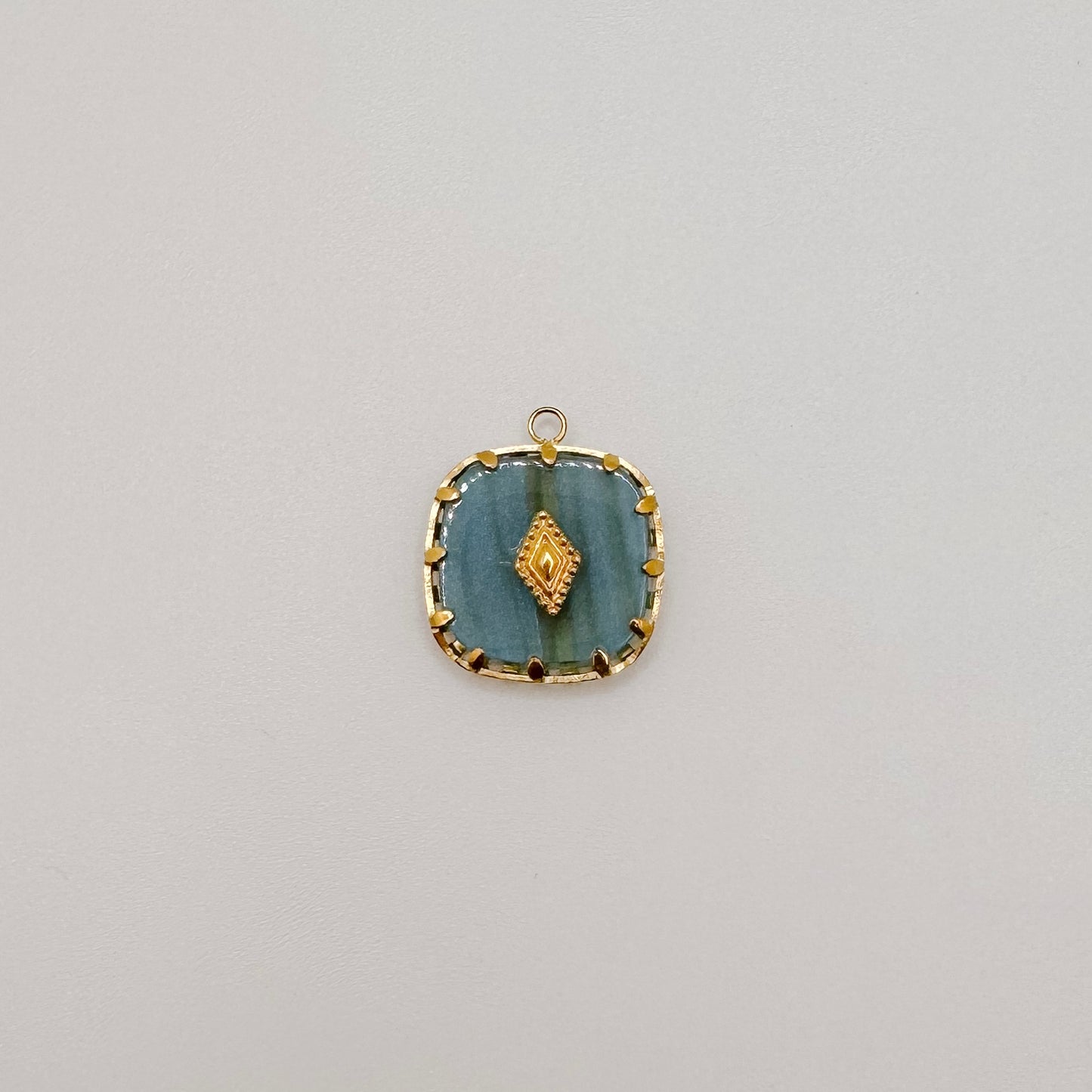 Gold blue designed square