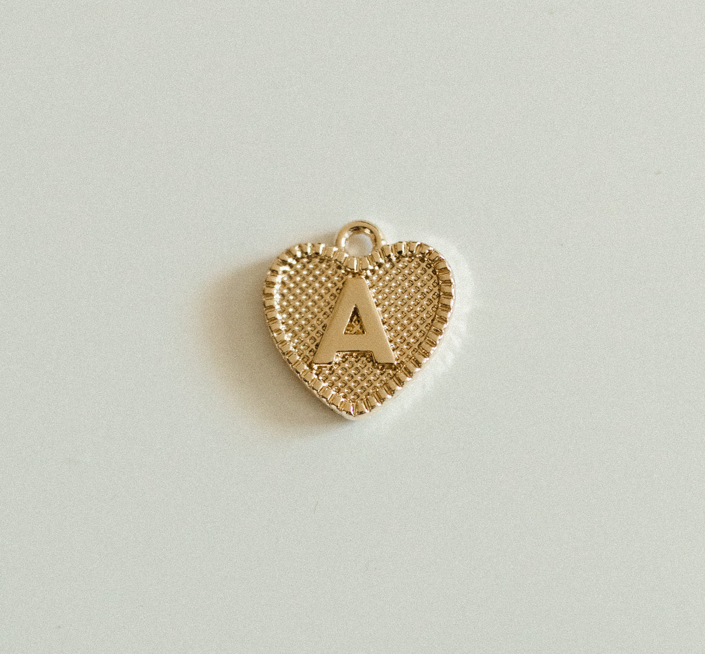 Gold heart letters A-Z