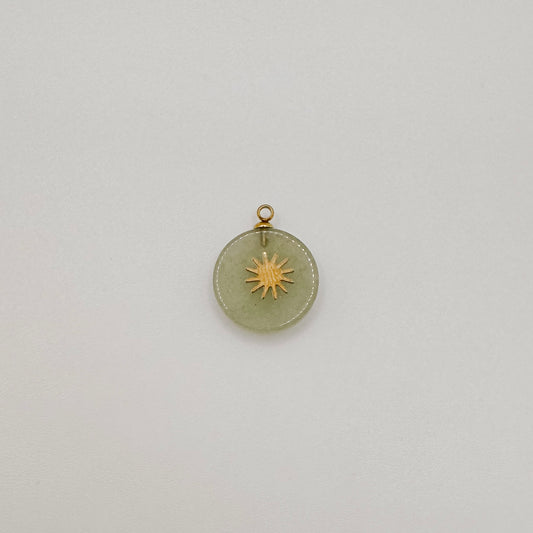 Gold green gem sun