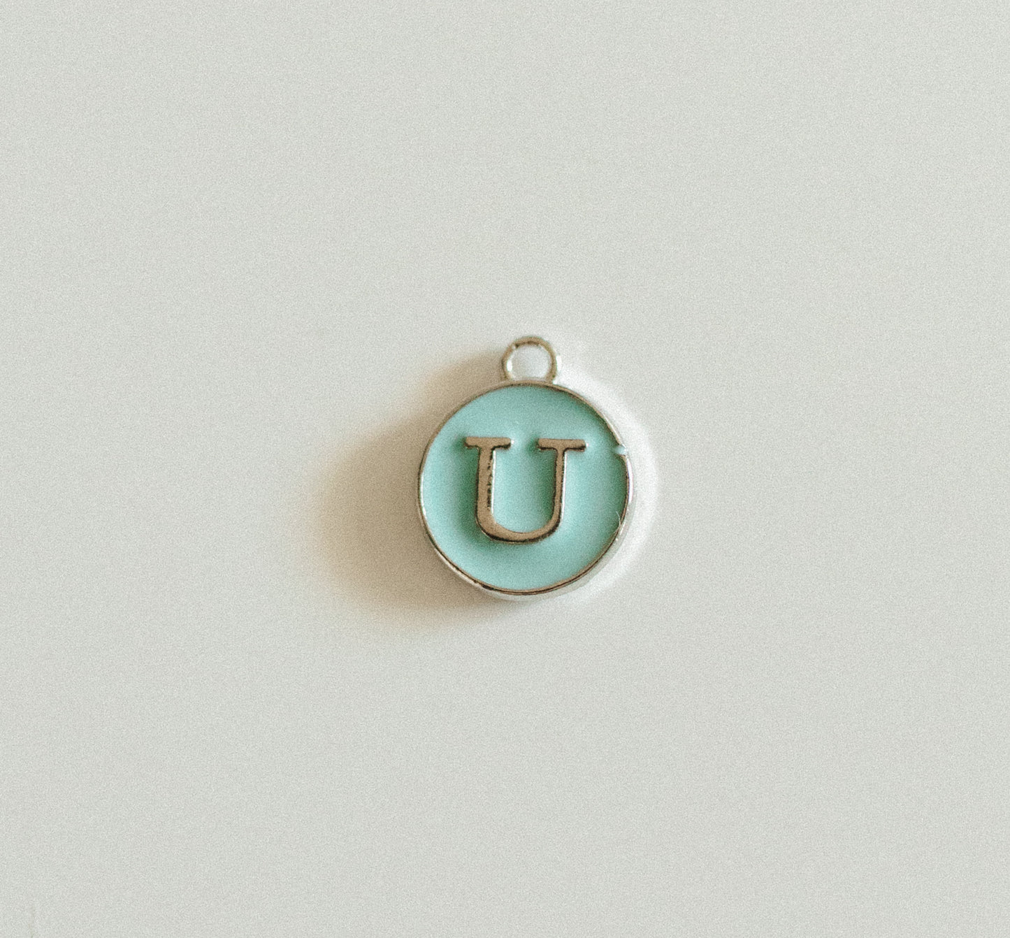 Silver blue circle letters A-Z
