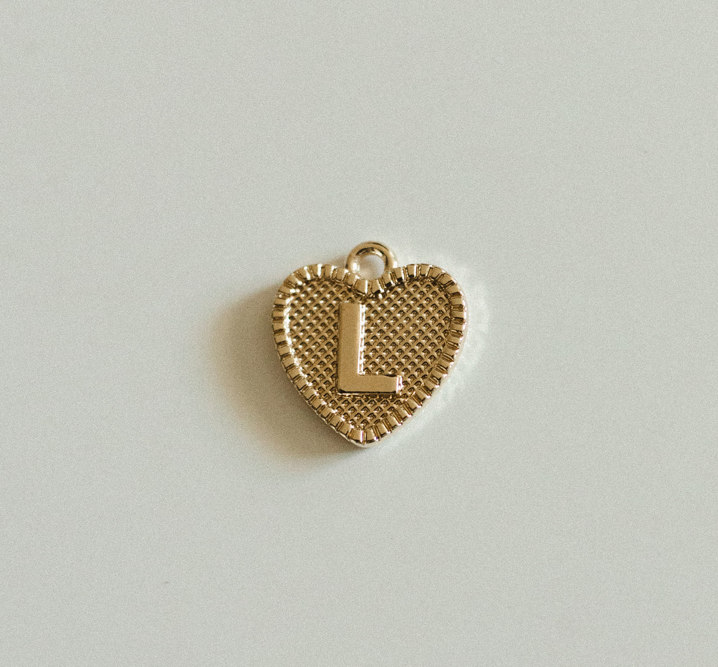 Gold heart letters A-Z
