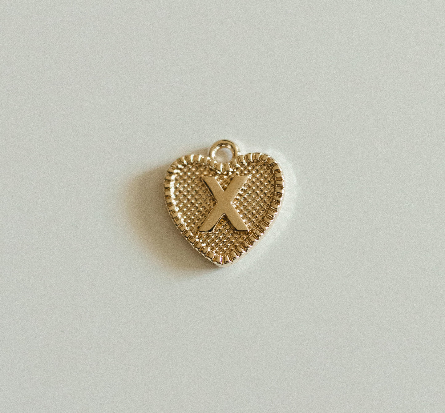 Gold heart letters A-Z