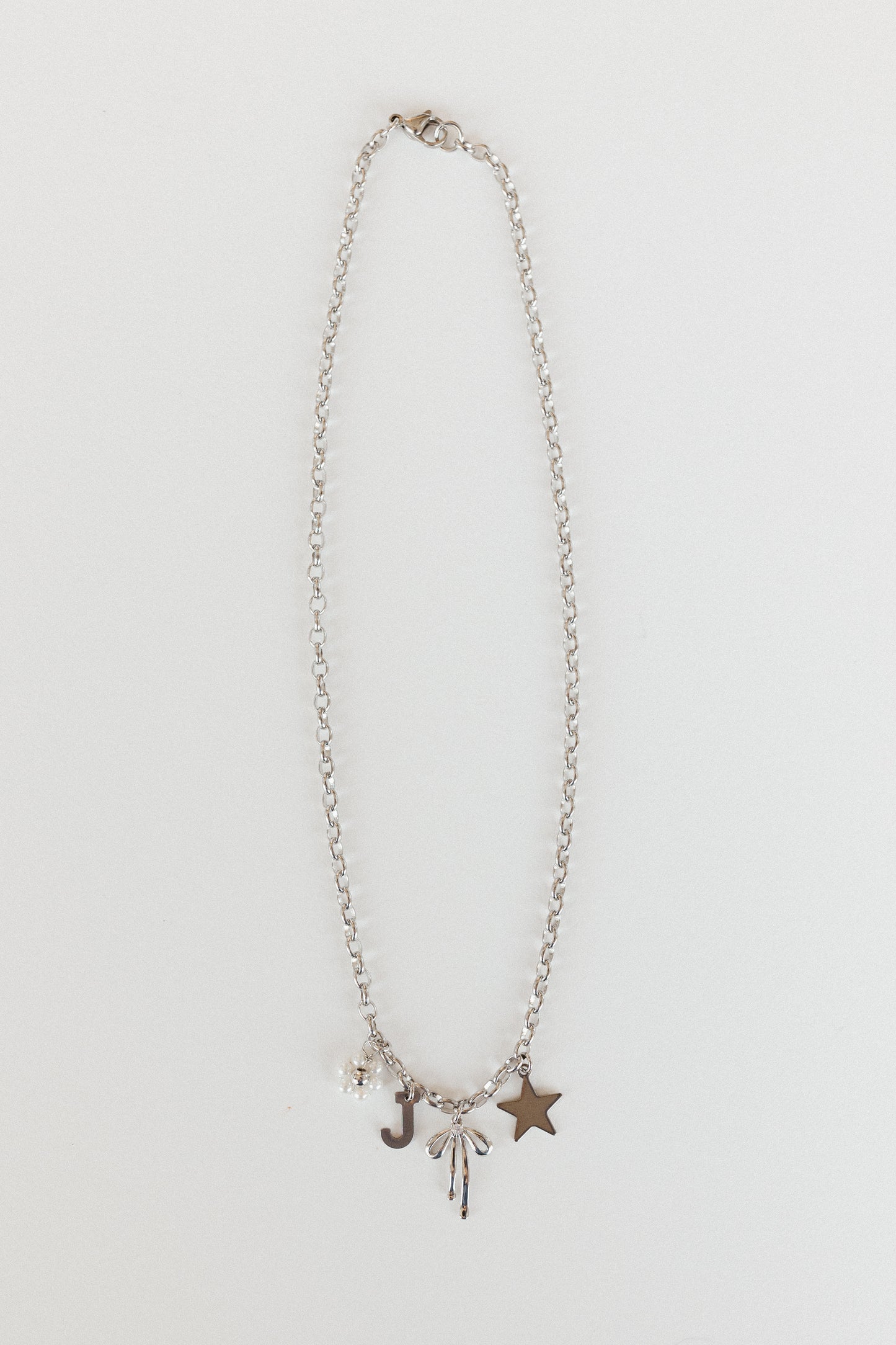 Silver rolo necklace