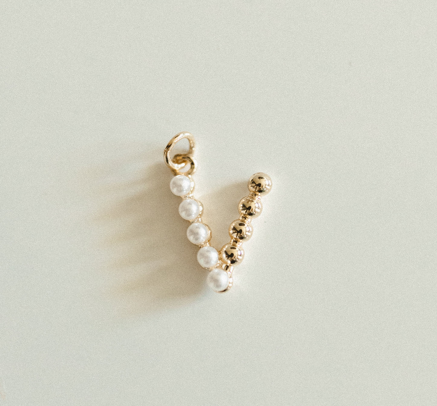 Pearl & gold letters A-Z