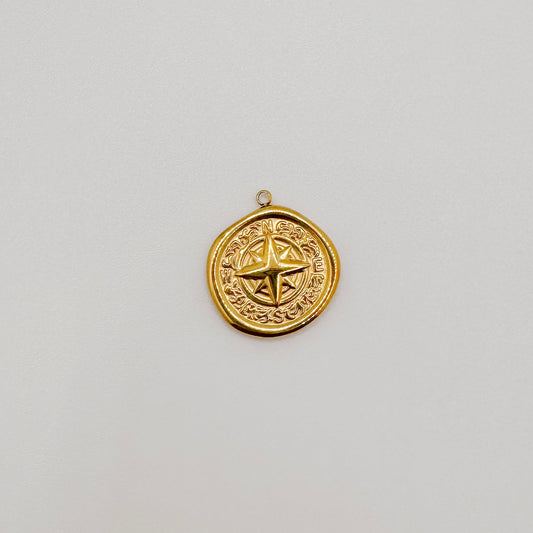 Medium gold compass