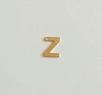 Flat gold letters A-Z