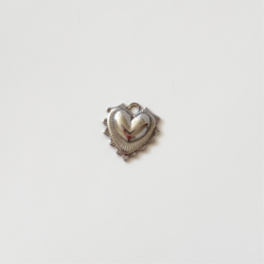 Silver spiky heart