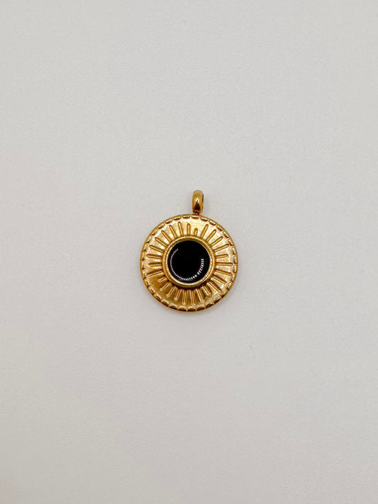 Gold black circle