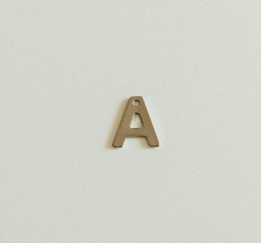 Flat silver letters A-Z
