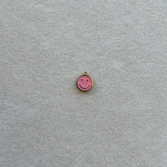 Tiny gold pink smiley