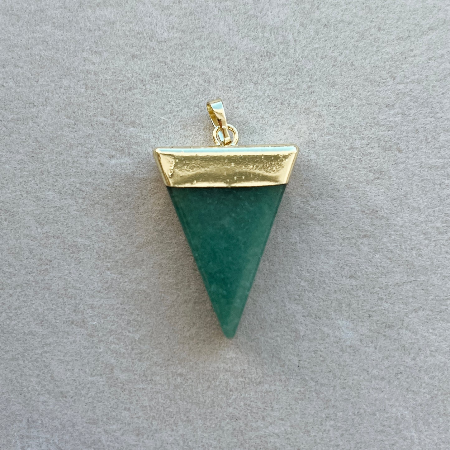 Large gold green triangle