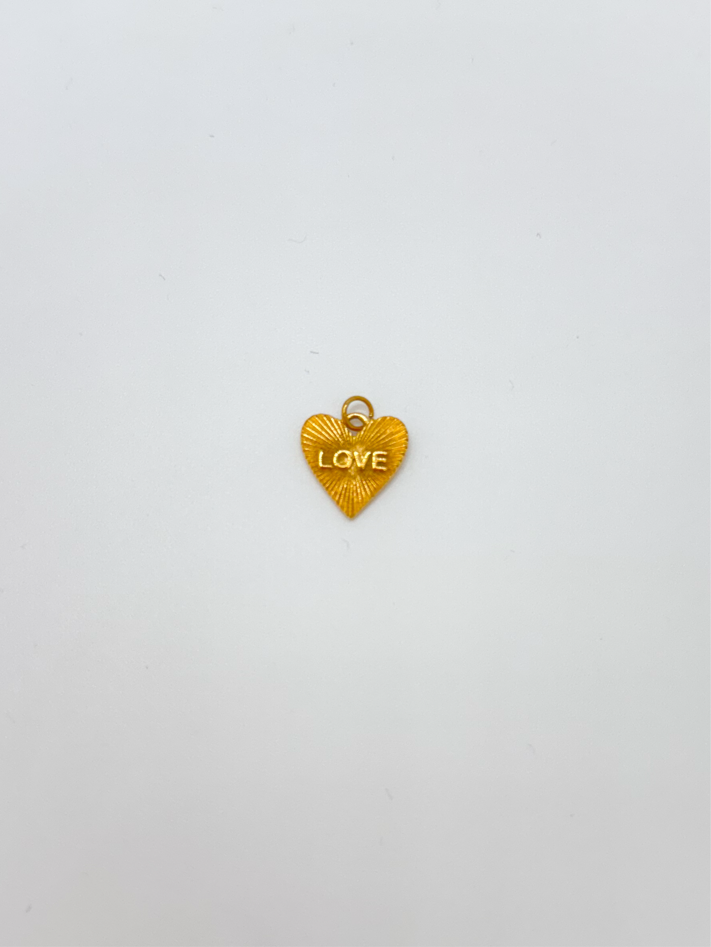 Gold love heart