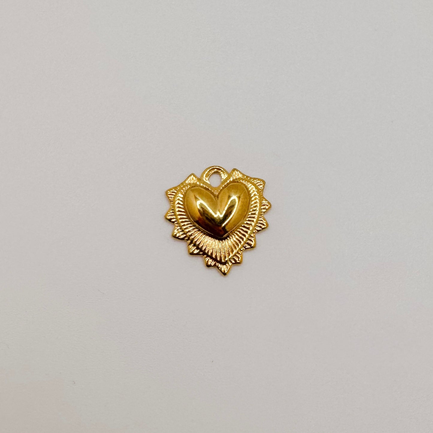 Gold spiky heart