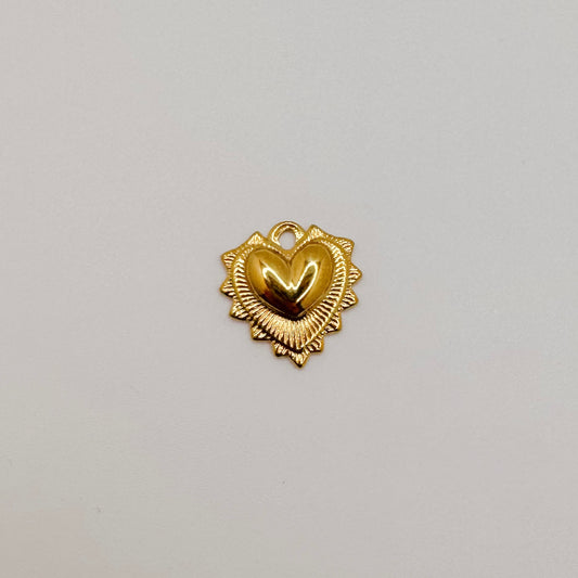 Gold spiky heart