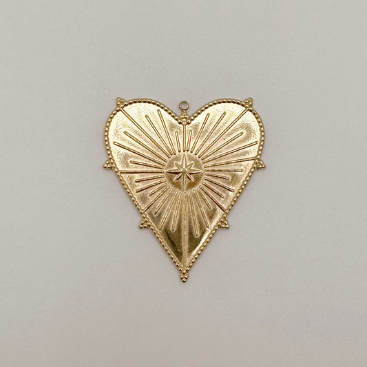 Extra large gold heart