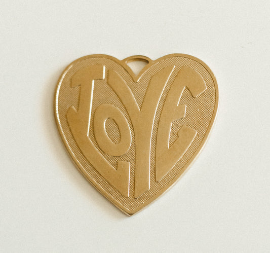 Gold love heart (extra large)