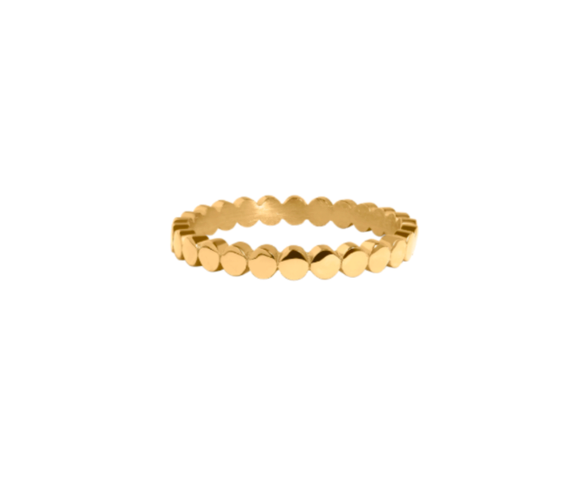 Gold poppy ring